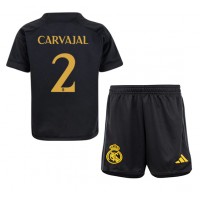 Camiseta Real Madrid Daniel Carvajal #2 Tercera Equipación para niños 2023-24 manga corta (+ pantalones cortos)
